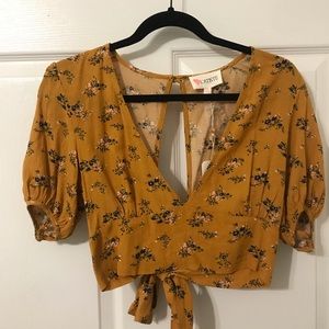 Mustard Yellow Crop Top